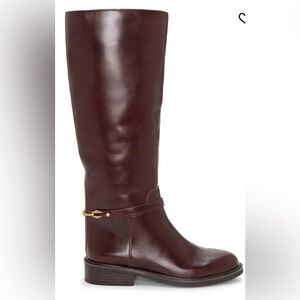 Vince Camuto Adria Knee High Riding Boots Mahogany Sz 8.5 W XC